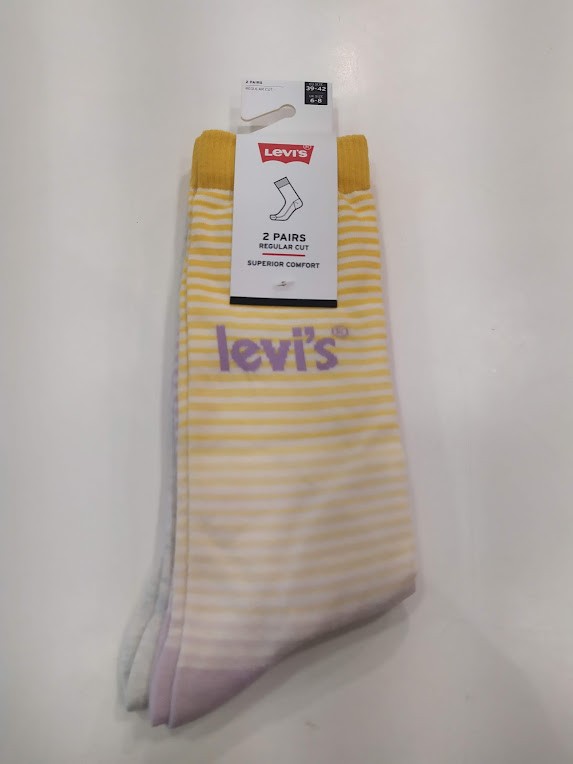 levis  unisex logo stripe yelow lilac  combo